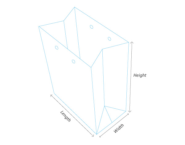 supply the free custom paper bag dieline template