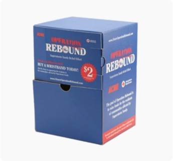 E flute matte printed corrugated box, printed folding carton