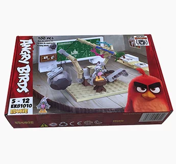 glossy E flute corrugated printed box, printed folding carton