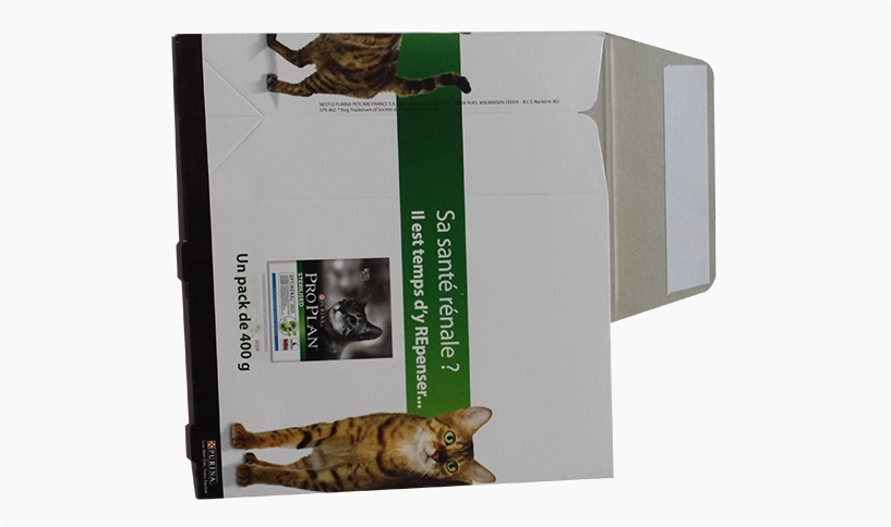 flat shipped bag style box