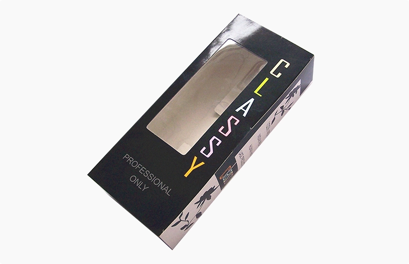 PET, PVC clear window paper printed box