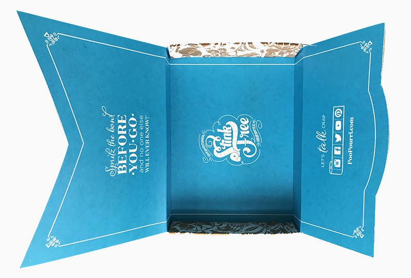 custom silk screen printed box, book mailer