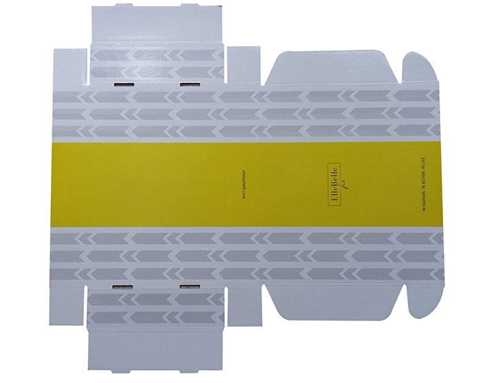 flat shipped E flute corrugated printed box, mailing box