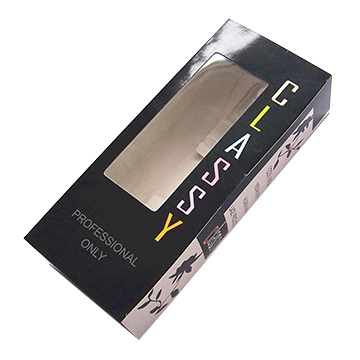 hair extension paper box with clear window