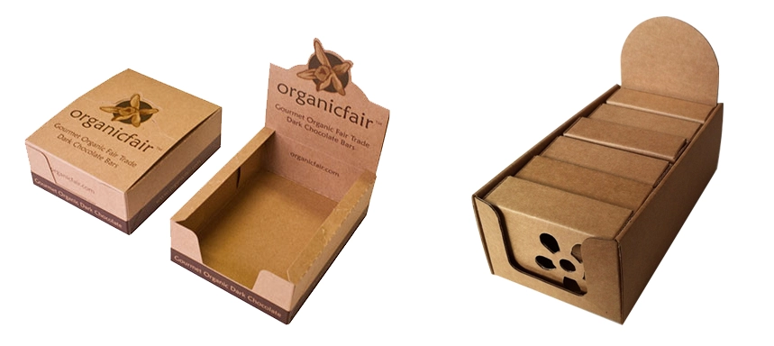 kraft display box, kraft paper box
