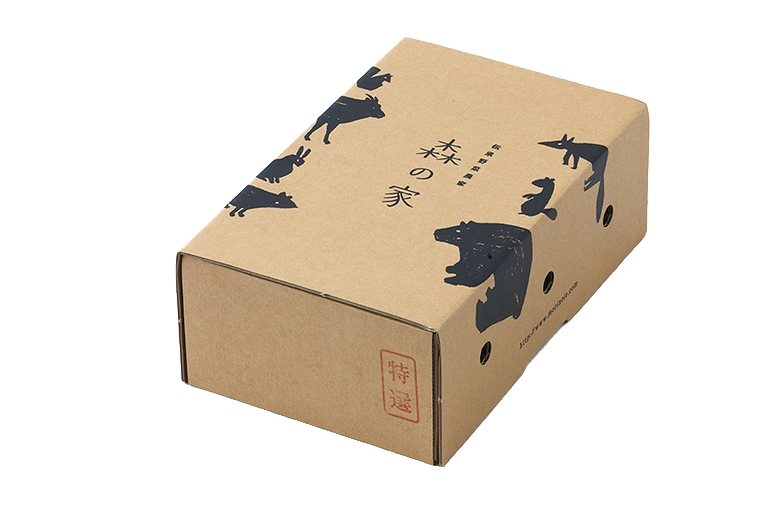 flexo printed kraft mailer box, kraft paper box