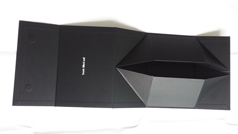 foldable collapsible rigid box with spot uv pattern, cardboard gift box