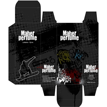 reverse tuck end rte perfume paper box print design