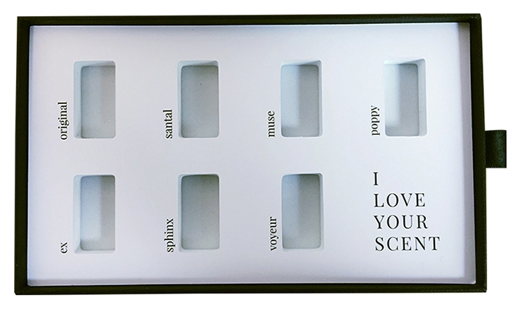 slide rigid paper box with EVA foam insert inside, presentation paper box, cardboard gift box