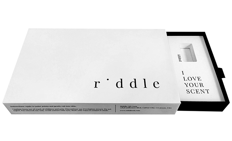 slide rigid paper box with EVA foam insert inside, presentation paper box, cardboard gift box