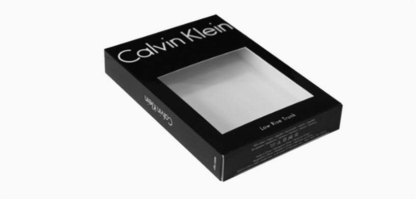 clear plastic window paper box