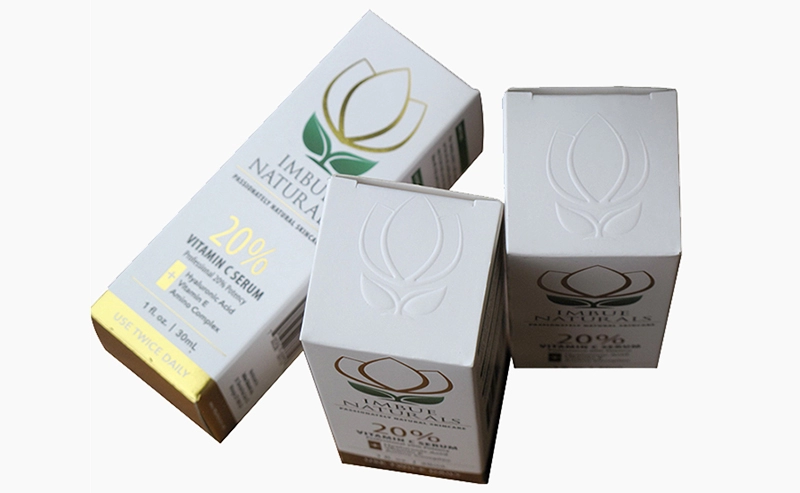 Embossed Paper Box With Foil Stamped Logo