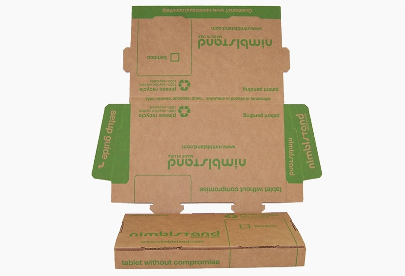 flexo printed corrugated box, carton, mailer, folder