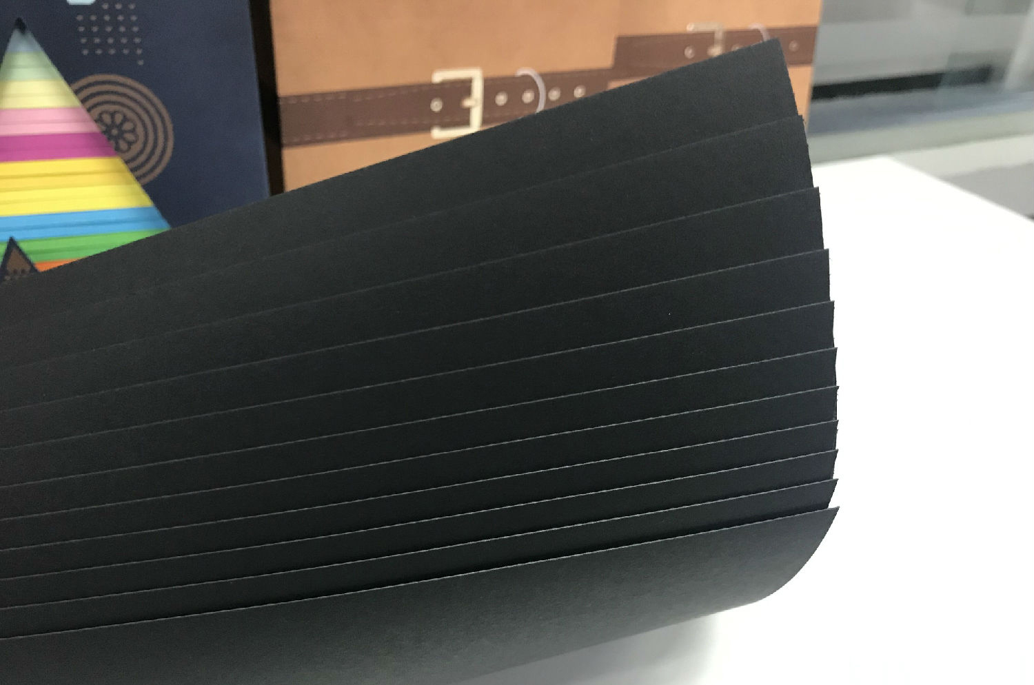 black specialty paper