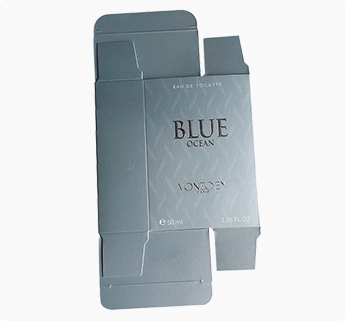 silver foil stamped paper printed box, custom paper box, folding carton