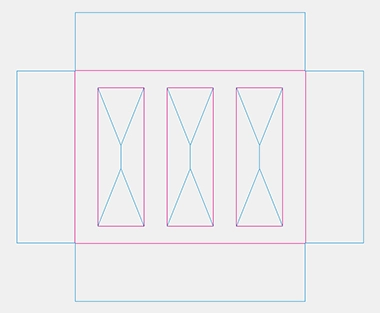 die cut paper box, corrugated die-cut box, corrugated display box