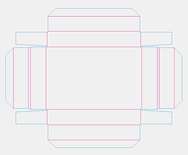 die cut paper box, corrugated die-cut box, corrugated display box