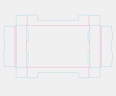 die cut paper box, corrugated die-cut box, corrugated display box