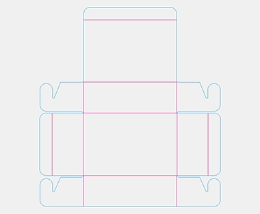 die cut paper box, corrugated die-cut box, corrugated display box