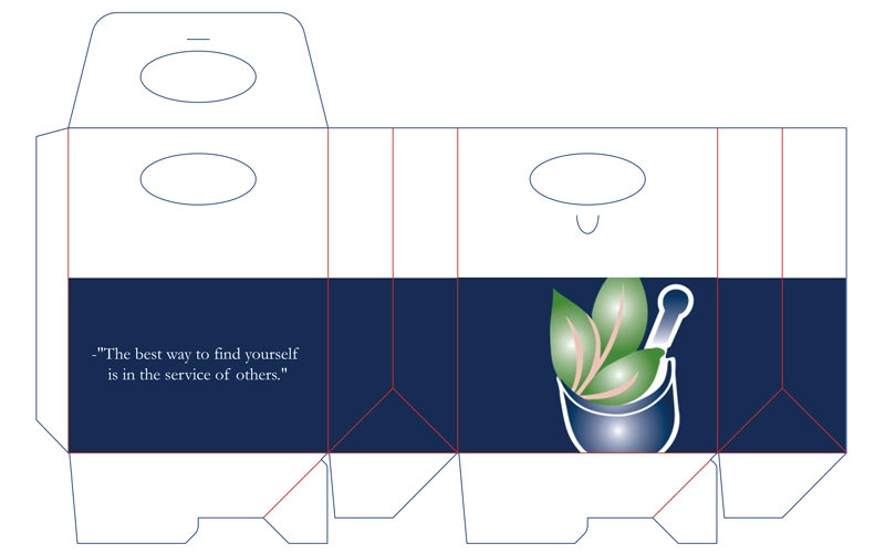 bag style paper box, kraft paper box