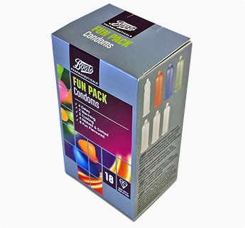 matte color printed paper box, printed folding box