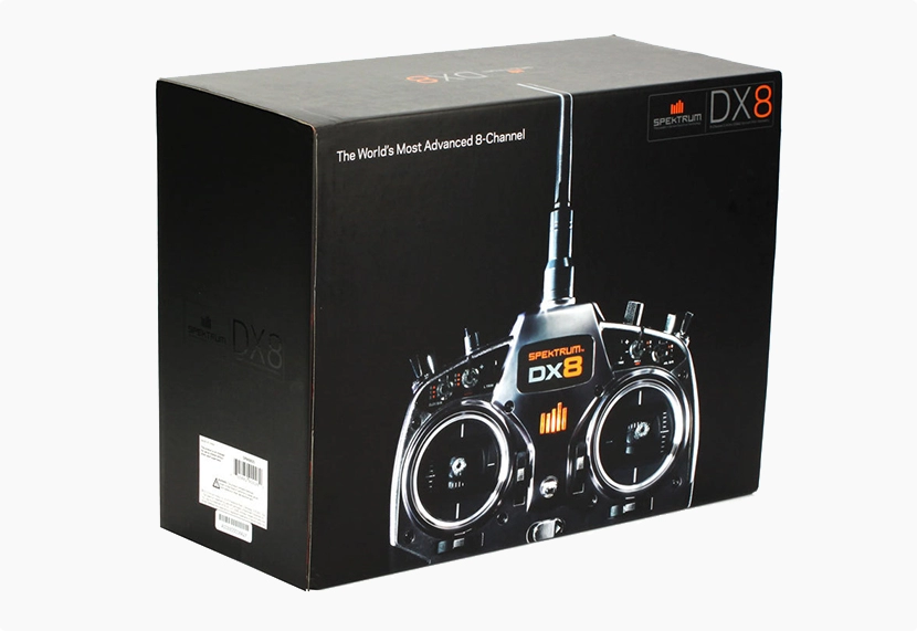 corrugated printed box with AQ coating, matte aqueous coating finish