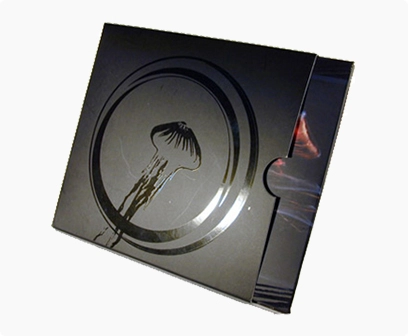 matte printed packaging box with spot UV